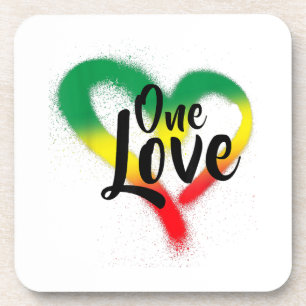 Porta-copo One Love One Heart Reggae Vibes