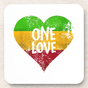 Porta-copo One Love Rastafari T Shirt Jamaica Retro Vintage G