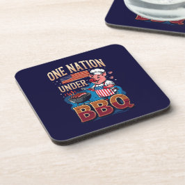 Porta-copo One Nation Under BBQ – Vintage Chef Grillmaster