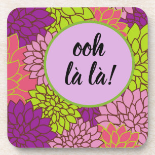 Porta-copo Ooh-la/ Monograma Conjunto de Portas copos Floral