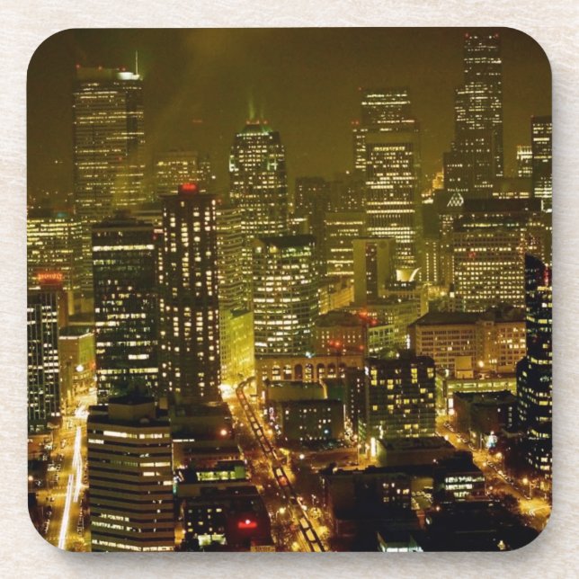 Porta-copo Opinião da cidade de Seattle (Frente)