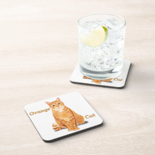 Porta-copo Orange Ginger Tabby Cat Personalizado