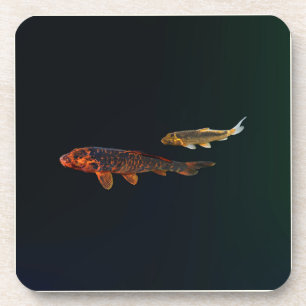 Porta-copo Orange Koi e Dourado Koi