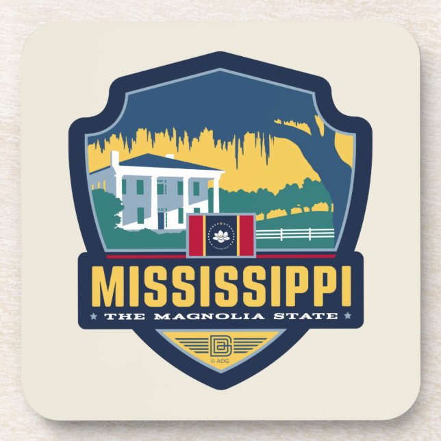 Porta-copo Orgulho Estatal | Mississippi (Frente)