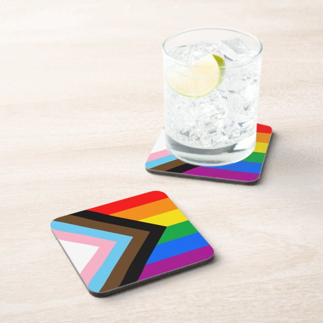 Porta-copo Orgulho Progressivo LGBTQ+ (Lado Direito)