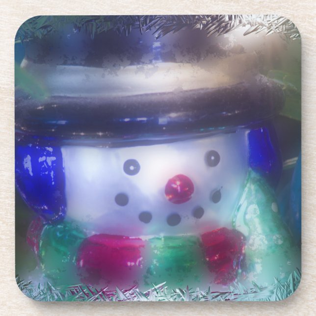 Porta-copo Ornamento Frosty Snowman (Frente)