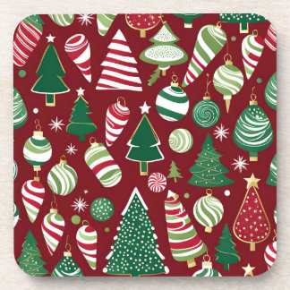 Porta-copo ornamentos de doces em forma de árvore de natal po