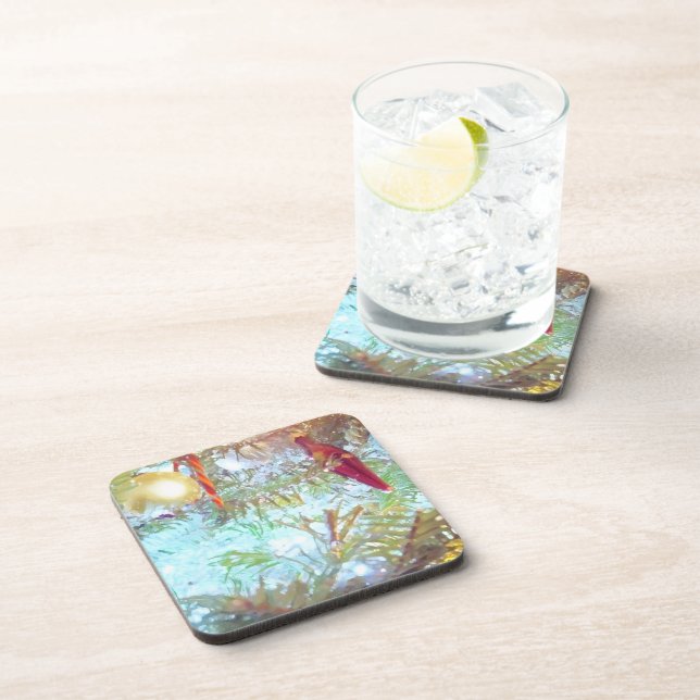 Porta-copo Ornamentos de Férias à Luz (Lado Direito)