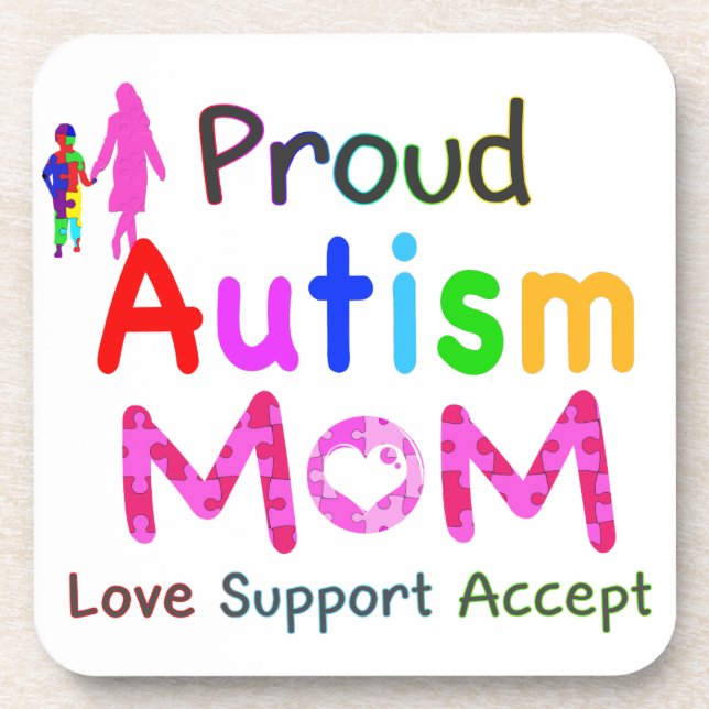 Porta-copo Ororgulhoso Autismo Mãe (Frente)