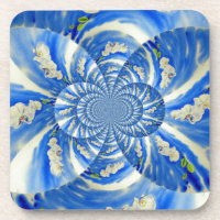 Orquídea Pintura em Aquarela, Nuvens Mandala