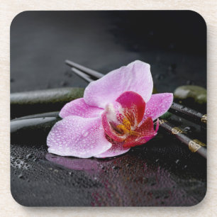 Porta-copo Orquídea preta do zen
