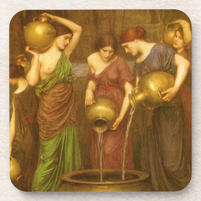 Porta-copo Os Danaides de John William Waterhouse (Frente)