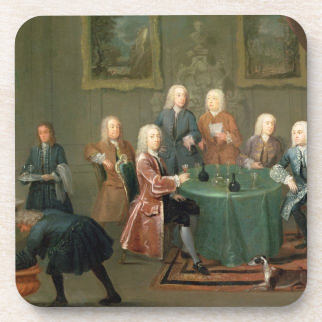 Porta-copo Os irmãos Clarke com outros cavalheiros que tomam (Frente)