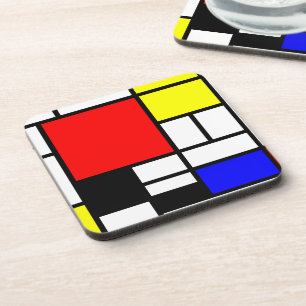 Porta-copo Os retângulos do MOSAICO esquadram coloriram I +