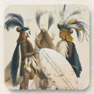 Porta-copo Os soldados do tribo Zulu de Exército do rei