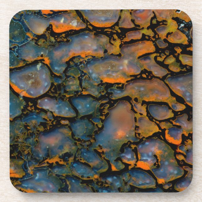 Porta-copo Osso de dinossauro petrificado laranja (Frente)