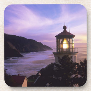 Porta-copo OU, Costa do Oregon, Farol de Heceta Head, em