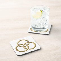 Ouro "3-D" Trinity Rings