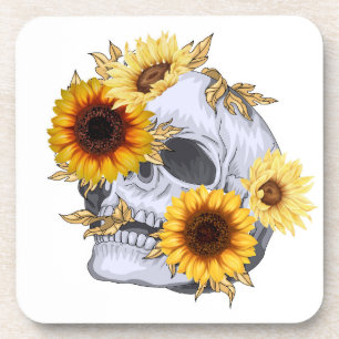 PORTA-COPO OURO BLOOM SKULL