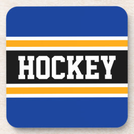 Porta-copo Ouro Marinho de esportivo HOCKEY  Preto Amarelo