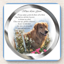 Porta-copo Ouro Retriever Summer Garden