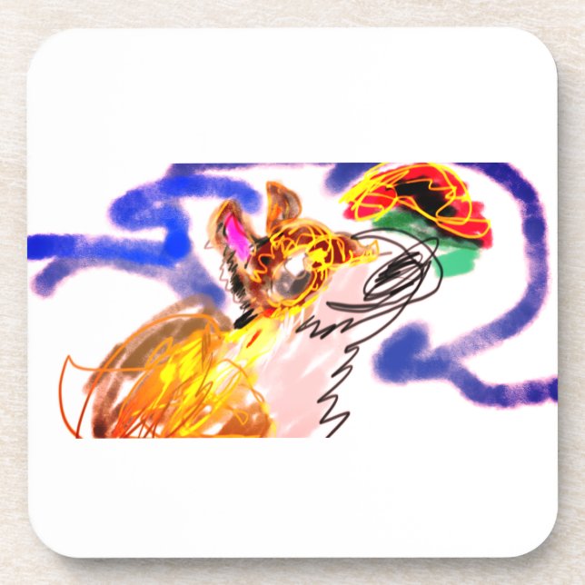 Porta-copo outono da corrida ao lobo (Frente)