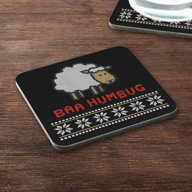 Porta-copo Ovelha de Natal Baa Humbug (Criador carregado)