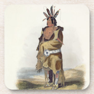 Porta-copo Pachtuwa-Chta, um guerreiro de Arrikkara, chapeia