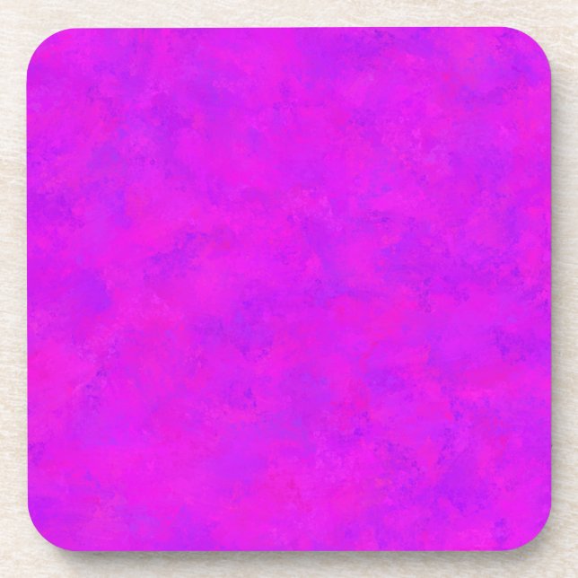 Porta-copo Padrão Abstrato Rosa Roxo (Frente)