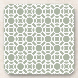 Porta-copo Padrão Branco Sem Costura DIY Cor de Fundo