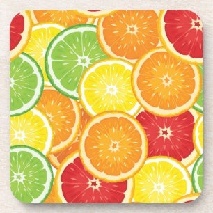 Porta-copo Padrão com frutas de citros