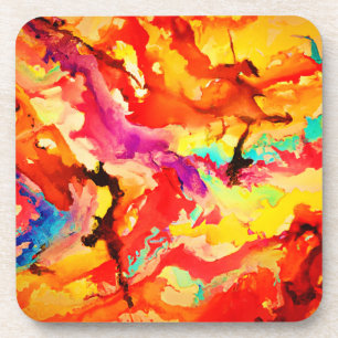 Porta-copo Padrão de abstrato Art