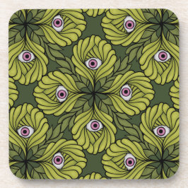 Porta-copo Padrão de Arte de Fantasia Verde, Primavera de Fáb