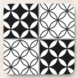 Porta-copo Padrão de azulejos cerâmicos