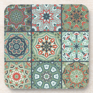 Porta-copo Padrão de azulejos cerâmicos