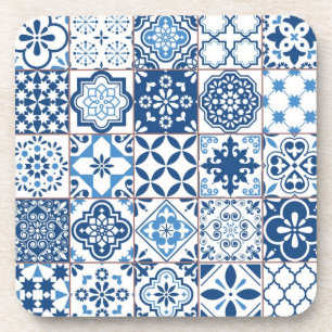 Porta-copo Padrão de azulejos cerâmicos