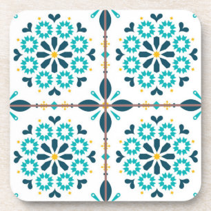 Porta-copo Padrão de azulejos cerâmicos