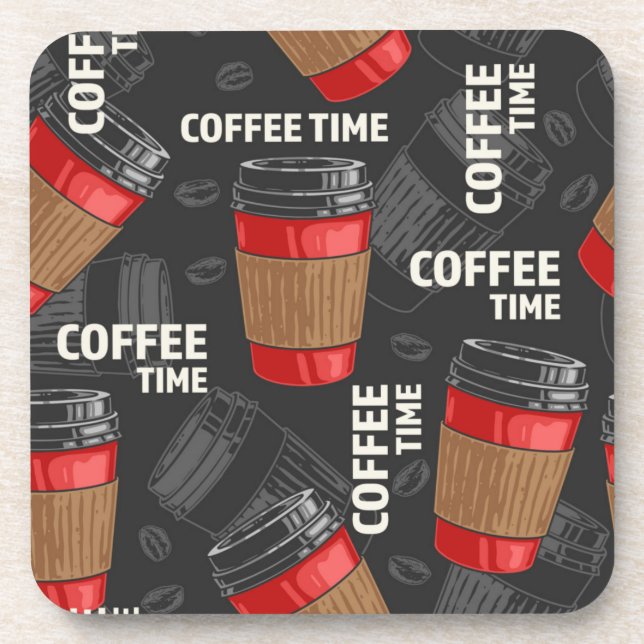 Porta-copo Padrão de café (Frente)