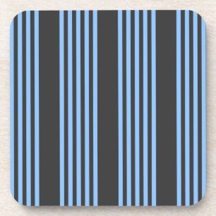 Porta-copo Padrão de cinco faixas de azul e carvão
