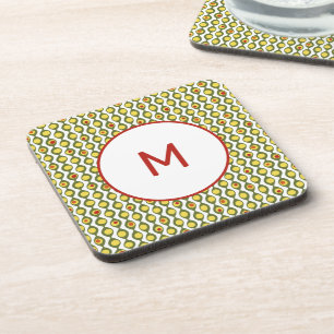 Porta-copo Padrão de Cores Personalizadas do Feixe de Oliva R