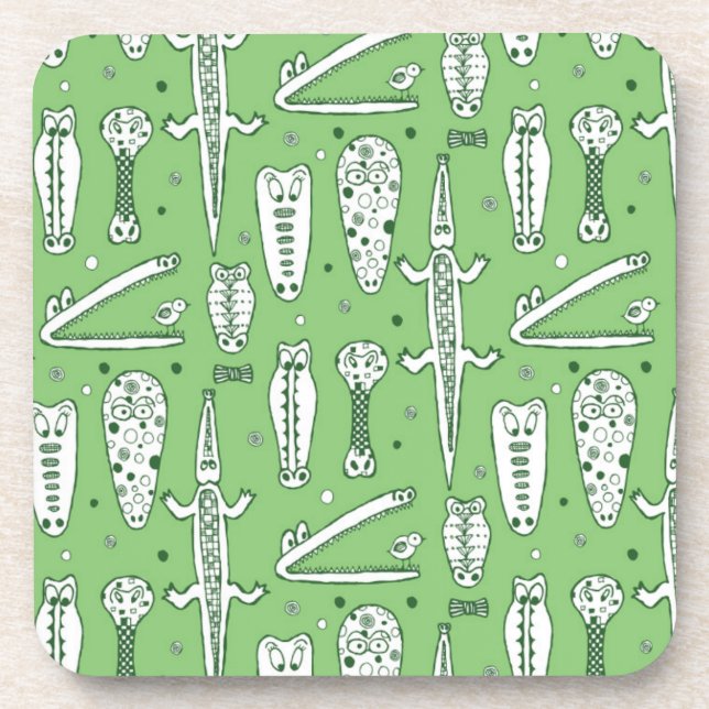 Porta-copo Padrão de Crocodilo do Esboço (Frente)