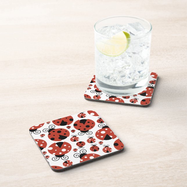 Porta-copo Padrão De Damybugs, Damybugs Grafos, Damybugs Verm (Lado Direito)
