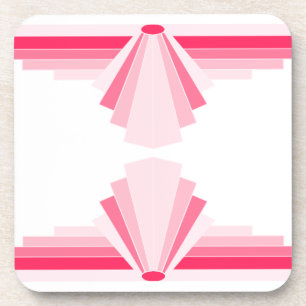 Porta-copo Padrão de Deco da Arte a Rosa Brilhante