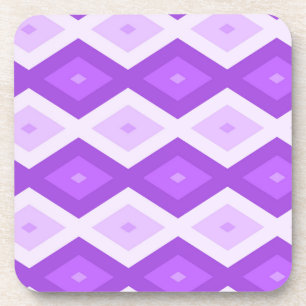 Porta-copo Padrão de diamante roxo brilhante