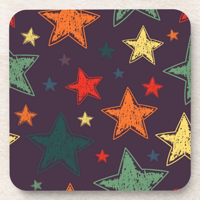 Porta-copo padrão de estrelas (Frente)
