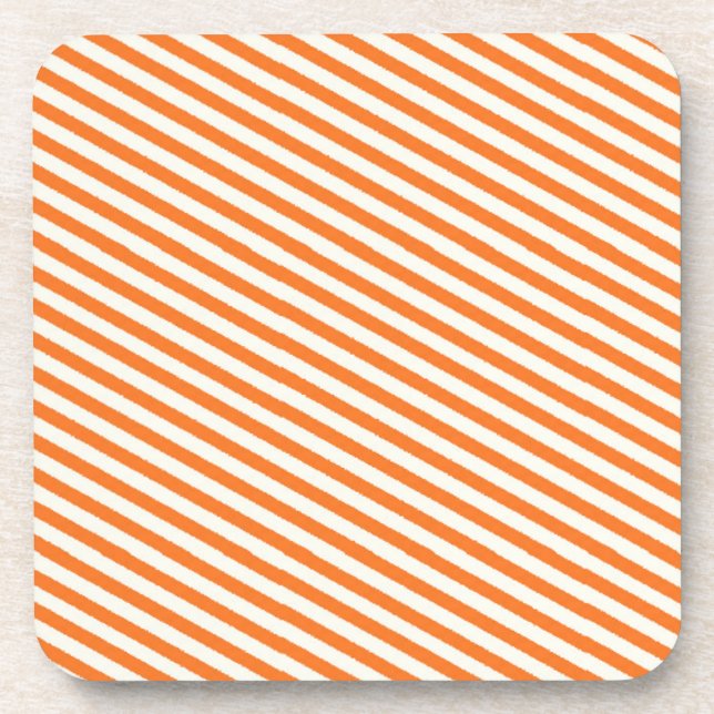 Porta-copo Padrão de Faixa Laranja Retroativa (Frente)