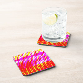 Porta-copo Padrão de Faixa Rosa