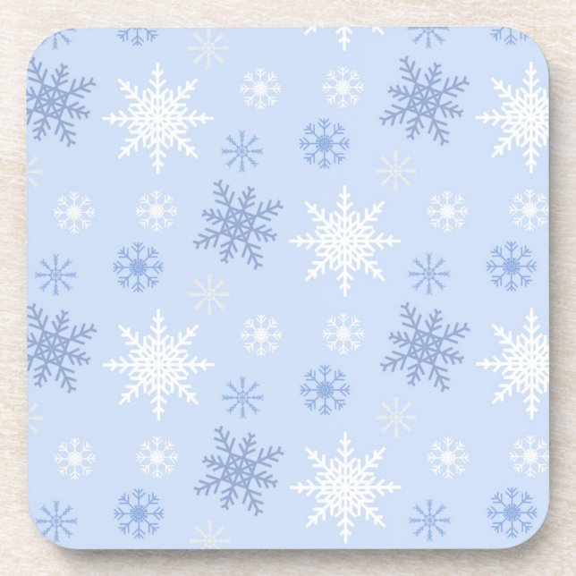 Porta-copo Padrão de flocos de neve (Frente)