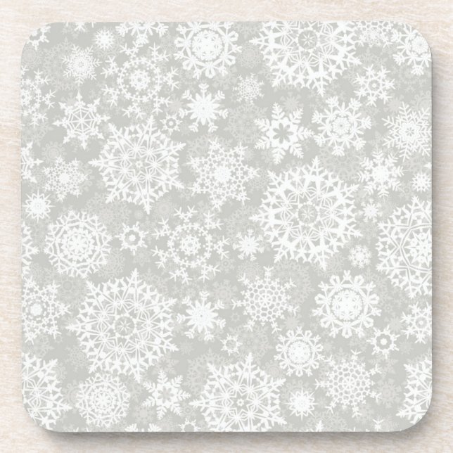 Porta-copo Padrão de flocos de neve (Frente)