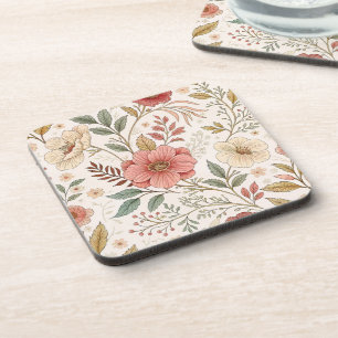 Porta-copo Padrão de Flor Cor Pastel mamãe